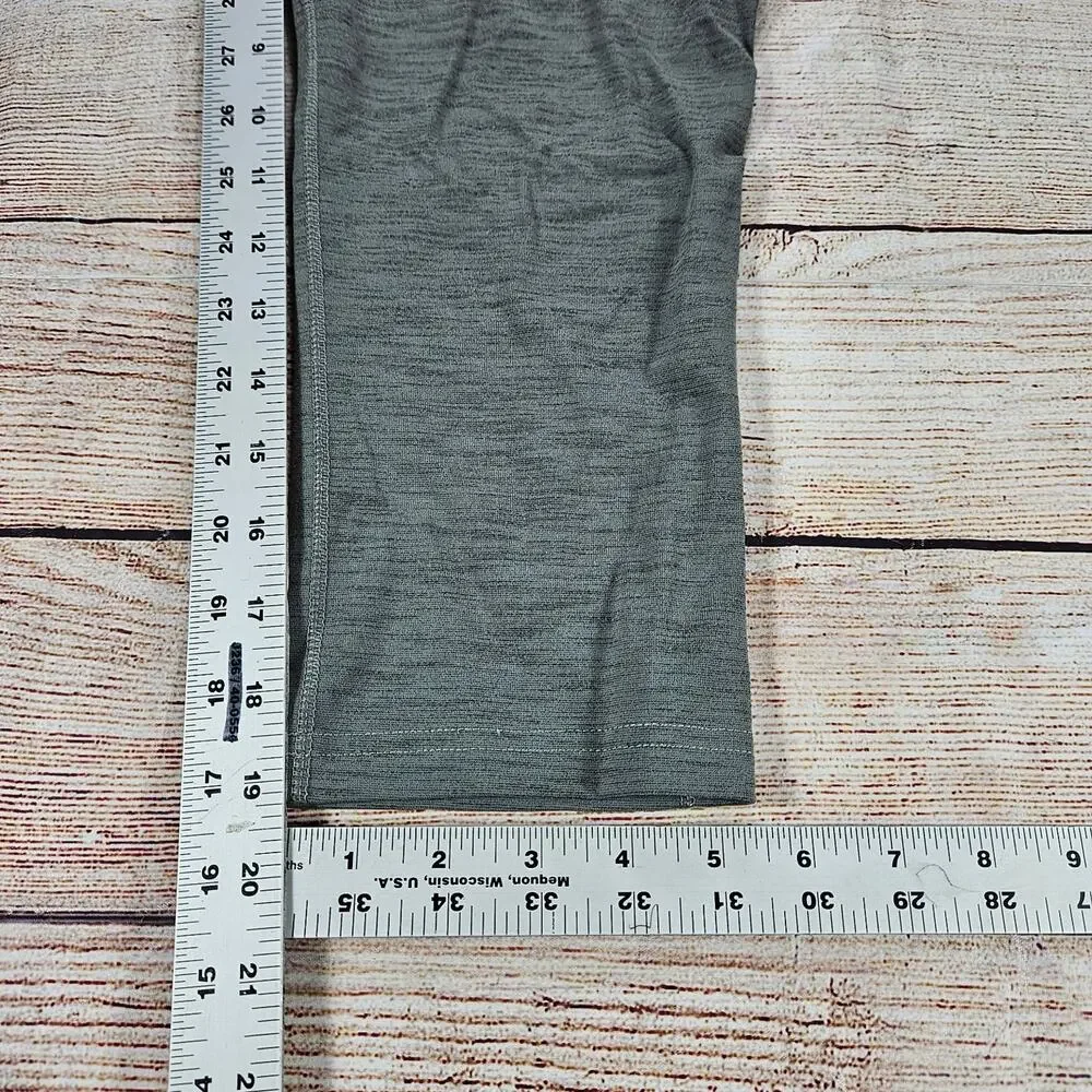 Nike Dri-FIT Capris Women's Heather Green M Stretch Athletic Yoga Pants